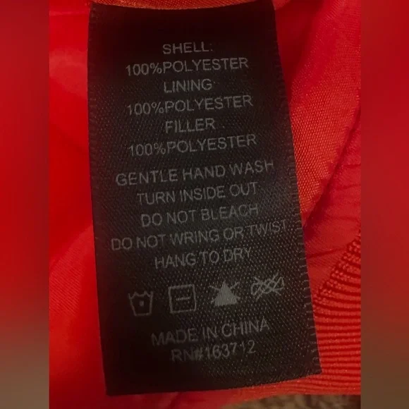 Free People KC The Wild Collective Bomber Jacket Size Large Red Chiefs NFL NWT - Picture 12 of 15